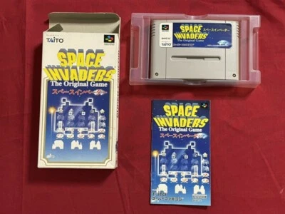Space Invaders Nintendo SFC  SNES Super Famicom TAITO w/ Box Manual Pre-owned - Image 1 of 4