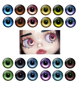 Augenchips für 12" Blythe Puppe Set 12 Paar dünnes Glas BJD Zubehör Spielzeug Retina - Bild 1 von 24