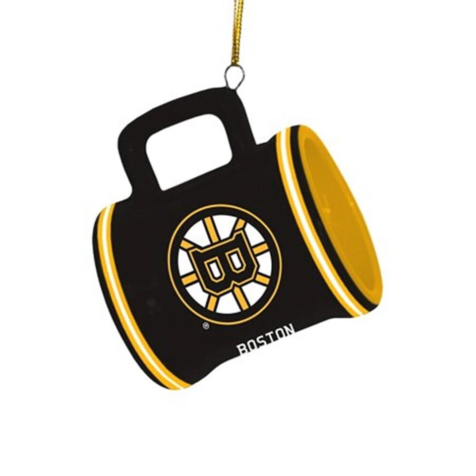 Boston Bruins Hockey Cute Mini Ceramic Mug / Cup Christmas Tree Ornament NHL New - Image 1 of 1