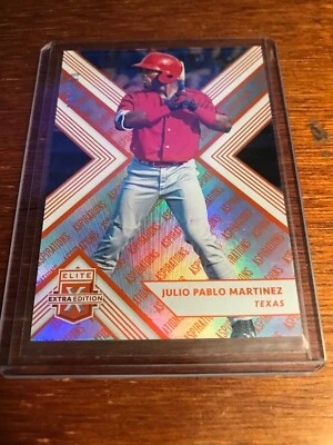 2018 Elite Extra Julio Pablo Martinez ASPIRATIONS ORANGE! #'d 064/100! (E1) - Image 1 of 3