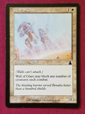 Magic The Gathering URZA'S DESTINY WALL OF GLARE white card MTG - Image 1 of 2