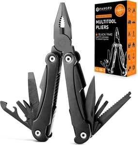 14 in 1 Multitool Pliers, Multitool with Pocket Clip, Portable Multi Tool, Pocke - Picture 1 of 12
