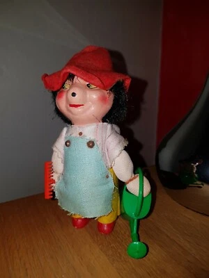 ANCIEN JOUET HÉRISSON JARDINIER MECKY STEIFF - Photo 1/4