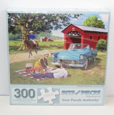 未拆封全新 BITS & PIECES T-Bird Summer JIGSAW PUZZLE 300 件 Kevin Walsh 罕见 — 第 1/4 张图片