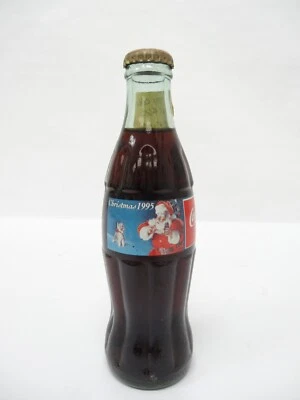 Botella de Coca-Cola conmemorativa de Navidad de Santa Seasons 1995 8 oz Foto 1 de 4