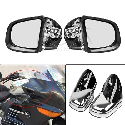 Espejos retrovisores laterales de vidrio con carcasa de plástico ABS para BMW K1200 K1200LT K1200M 99-08 Foto 1 de 4