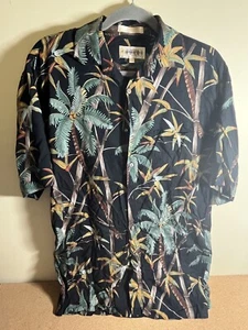 Campia Moda VTG Men Hawaiian Shirt Size M Tropical Aloha Palm Trees 100% Rayon - Picture 1 of 7