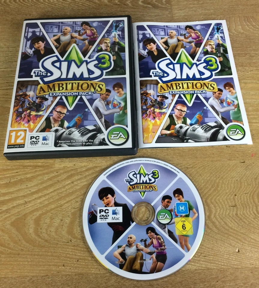THE SIMS 3 AMBITIONS PC DVD / Apple MAC Add-On Expansion Pack SIMS3 FAST POST - Image 1 of 1