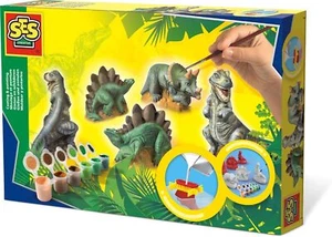 SES 1406 creative SES Gießen und anmalen c Gips-& Mal-Set, Multi, 9-teiliges Set - Bild 1 von 5