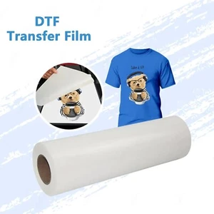 Película de transferencia de calor transparente mate imprimible DTF 24 pulgadas x 165 pies/rollo (110 yardas) - Imagen 1 de 11