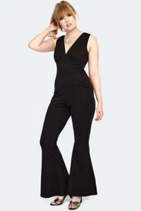 1960s Retro Vintage Style Flare Jumpsuit - Picture 1 of 5