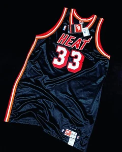 Pro Cut Nike Alonzo Mourning Miami Heat Basketball Jersey NBA Shirt Jordan SHAQ - Picture 1 of 6