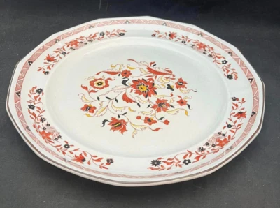 Plato de corte Wedgwood Kashmar (plato redondo) - Flores rojas, negras y amarillas Foto 1 de 4