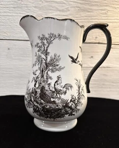 Seltener Vintage Aux Au Provence Frankreich Hahn Krug Vögel Motiv. 9,5" groß. - Bild 1 von 14