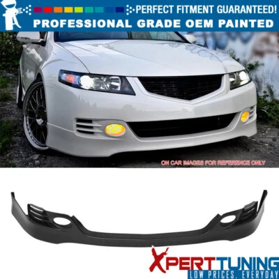 Fits 06-08 Acura TSX EURO-R Style Front Lip Lower Chin Spoiler PU Painted Color Foto 1 de 4