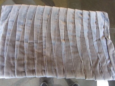Williams Sonoma velvet pleated 20  26 gray  Pillow Cover product development - Image 1 of 3