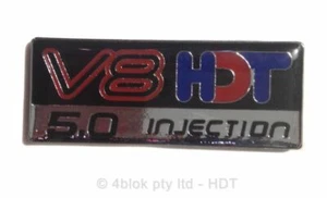 HDT VN VP VR VS V8 EFI 5.0 Injection Badge Holden Commodore 60119V8 / BAHDTNY7 - Picture 1 of 3