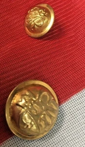 Grand Army of the Republic Veterans collectible buttons, one tunic, one cuff - Picture 1 of 6