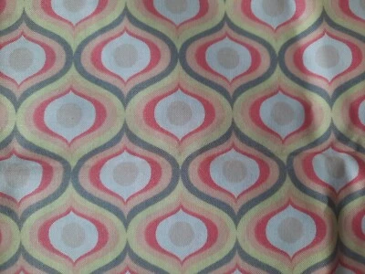 Quilting Fabric Emma & Mila 43" X 16" Cotton Multi-Color Retro Print Sewing - Image 1 of 4