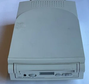 NEC CDR-600 External SCSI 3x CD-ROM drive | Untested | Vintage / Retro Powers Up - Afbeelding 1 van 5