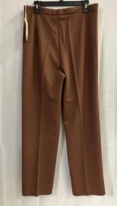 Vintage Brown Slacks Pants Womens Size 18 Vintage New Old Stock - Picture 1 of 12