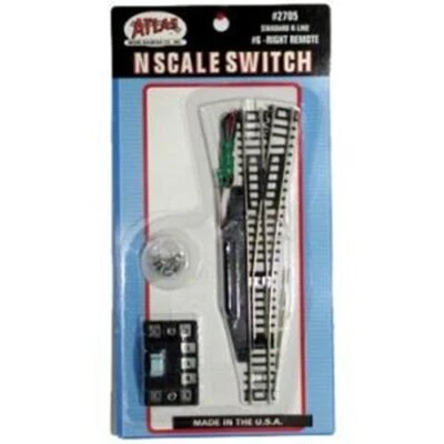 ATL2705  N Code 80 #6 Remote Right-Hand Turnout - Image 1 of 2