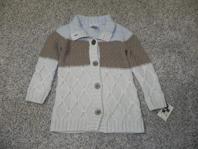 Max Studio Sweater 3T Girls Multi-Color Striped Button Front Cardigan NWT - Image 1 of 2