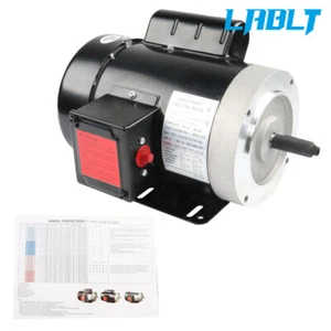LABLT 1/2HP 56C 1750RPM General Purpose Electric Motor Single Phase TEFC 60HZ