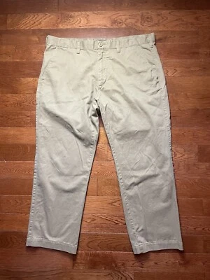 Pantalones Eddie Bauer Para Hombres 38 Tostado Caqui Chino Relajado Utilidad Aire Libre Caminata 38x30 Usados en Excelente Condición Foto 1 de 4