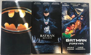 Batman (1989-1995)Lot: Batman - Batman Return’s - Batman Forever VHS - Picture 1 of 3