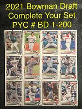 2021 Topps 1st Bowman Draft You Pick Complete Your Set PYC #1-200 Lawlar Mayer