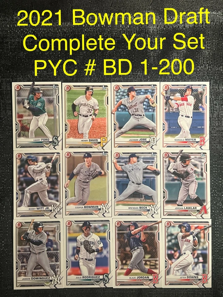 2021 Topps 1st Bowman Draft You Pick Complete Your Set PYC #1-200 Lawlar Mayer - Image 1 of 1