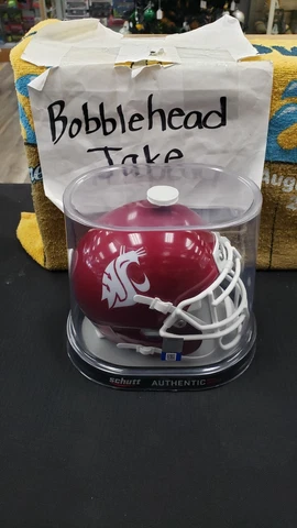 NIB WASHINGTON STATE COUGARS SCHUTT AUTHENTIC MINI NCAA FOOTBALL HELMET BLANK Cover