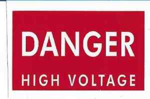 Heathkit New Replacement High Voltage Sticker for SB200, SB201 and others