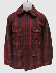 Chaqueta de Caza Woolrich Mackinaw 523 De Colección Años 40 50 Talla 40 Abrigo a Cuadros LEER - Imagen 1 de 24