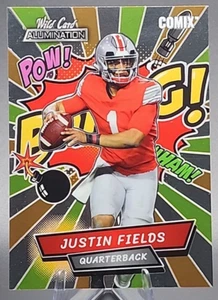 2021 Wild Card Alumination Justin Fields Rookie RC Comix OSU NY Jets SP - Picture 1 of 2