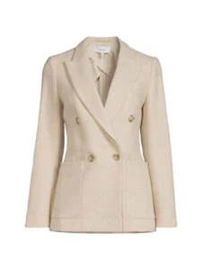 NEW REISS Amber Wool Blend Blazer in neutral Size 8 #SJ792 - Picture 1 of 10