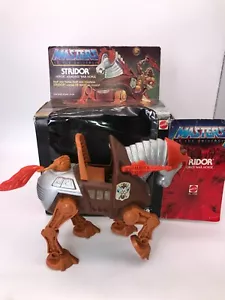 1983 Masters of the Universe Vintage STRIDOR ARMORED WAR HORSE with Box - Picture 1 of 9