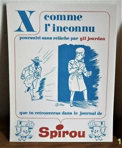 Tolle Karte Spirou Lunchbox Alphabet 60er Jahre Gil Jourdan von Tillieux - Bild 1 von 2