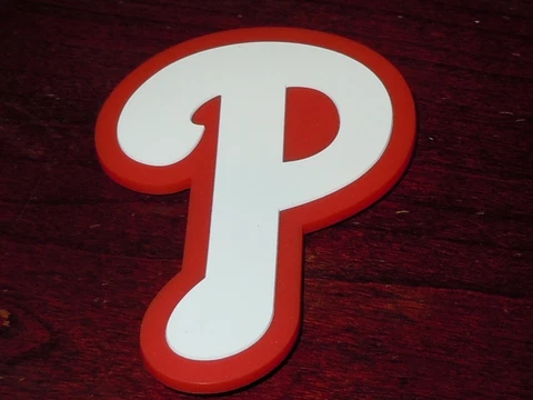 PHILADELPHIA PHILLIES Vtg LARGE MLB RUBBER Baseball FRIGE MAGNET Standings Board Cover