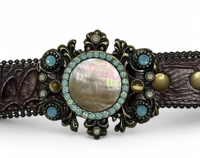 Cinturón para mujer Leatherock madreperla  Foto 1 de 4