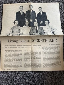 1959 Family Weekly Rockefeller Article Nelson Rockefeller  - Picture 1 of 4