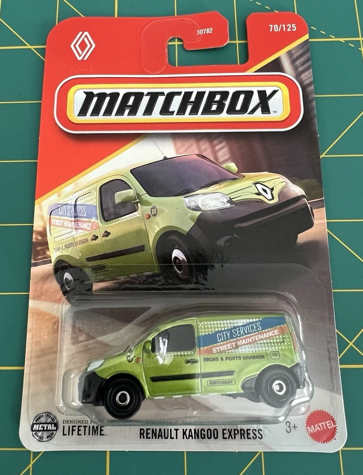 2025 MATCHBOX 2018 RENAULT KANGOO EXPRESS MBX CITY 70/125 METALFLAKE GREEN - Image 1 of 1