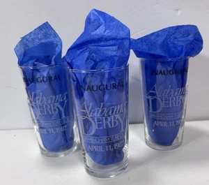 1987 Inaugural Alabama Derby Birmingham Turf Club Drinking Glass Horse Racing - Picture 1 of 3