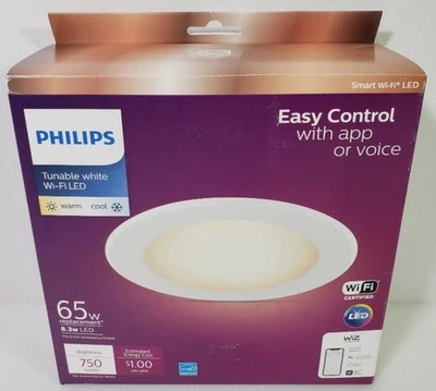 Downlight LED Philips 2,5 pulgadas 10 W luz de techo empotrada para sala de estar  Foto 1 de 3