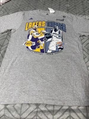 Camiseta Kobe Bryant Kevin Durant Playoffs Adidas Gris Talla L Foto 1 de 4