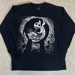 Nightmare Before Christmas T-Shirt XS Tim Burton Disney Long Sleeve Spooky - Picture 1 of 5