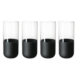 Villeroy & Boch Manufacture Rock Noire Set of 4 Longdrink Tumblers - Picture 1 of 4