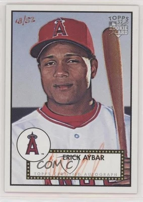 2006 Topps '52 Signatures Red Ink /52 Erick Aybar #52S-EA Auto - Image 1 of 2