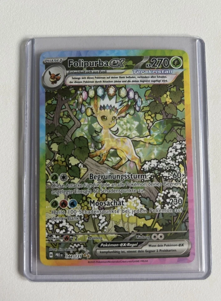Pokemon Prismatische Entwicklungen Folipurba ex SIR 144/131 Near Mint deutsch - Bild 1 von 3